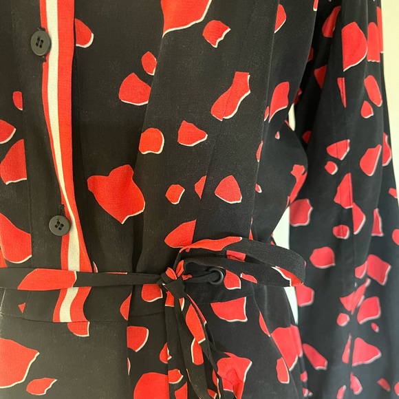 ALL SAINTS Tunic Top Shirt Dress with Waist Tie SIZE 0 - Picture 7 of 7